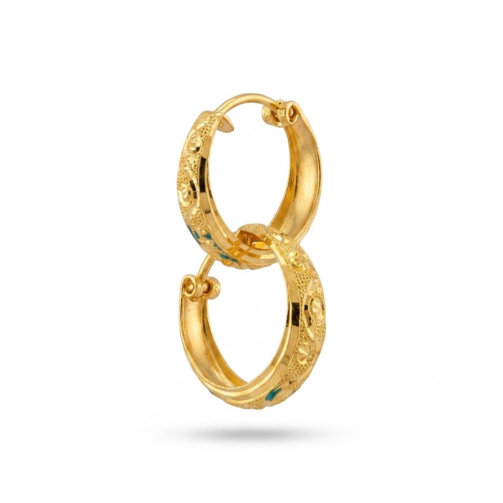 Gold Plated Bali Earrings for Women & Girls