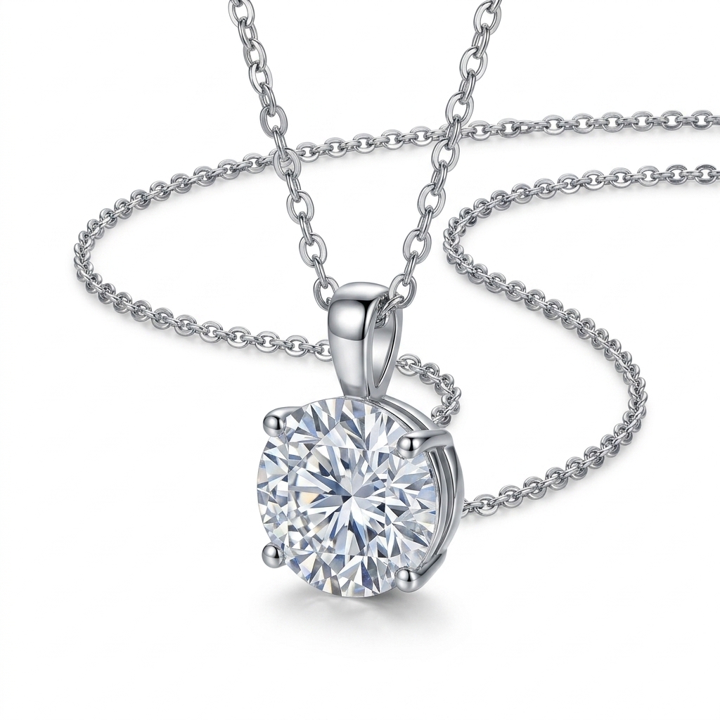 Solitaire Pendant Necklace for Women