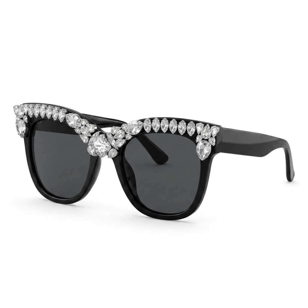 Embellished Cat-Eye Sunglasses for Women