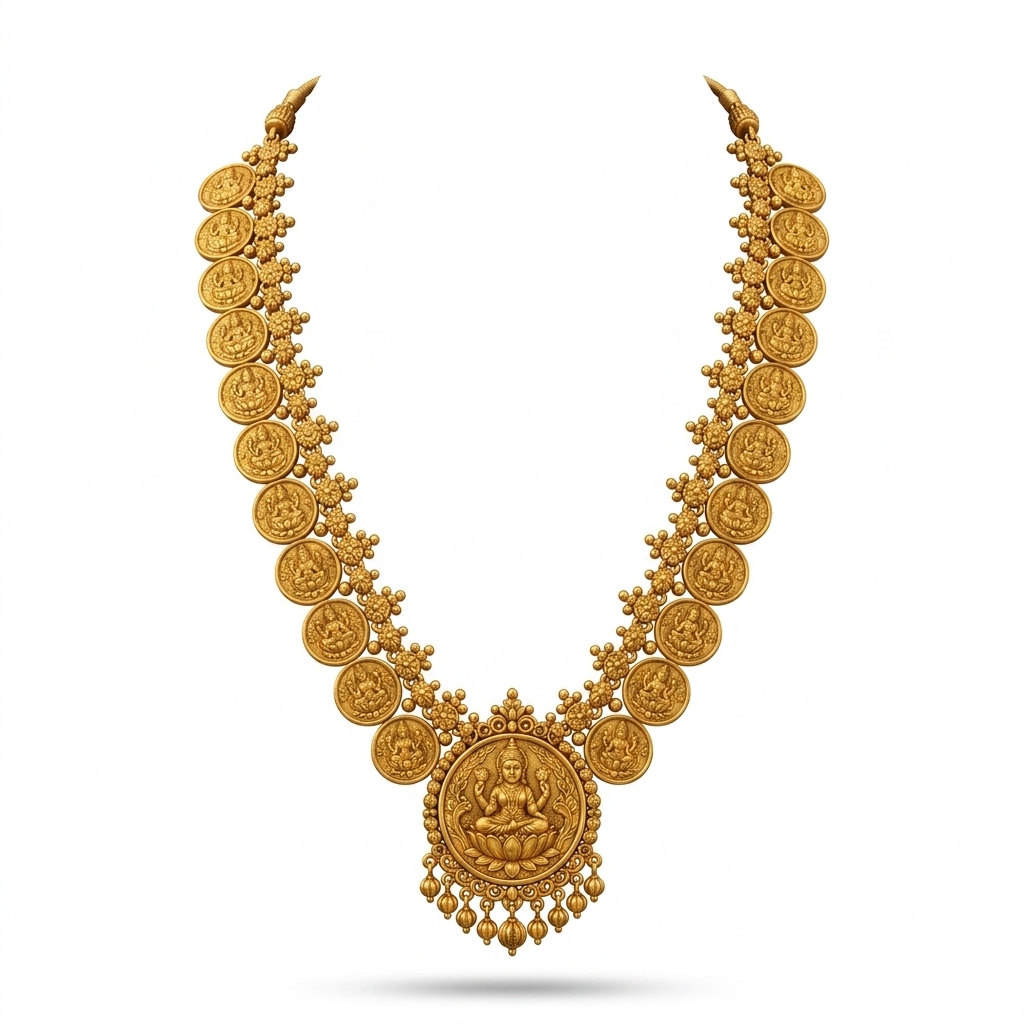 Lakshmi Kasulaperu Gold Plated Necklace for Women