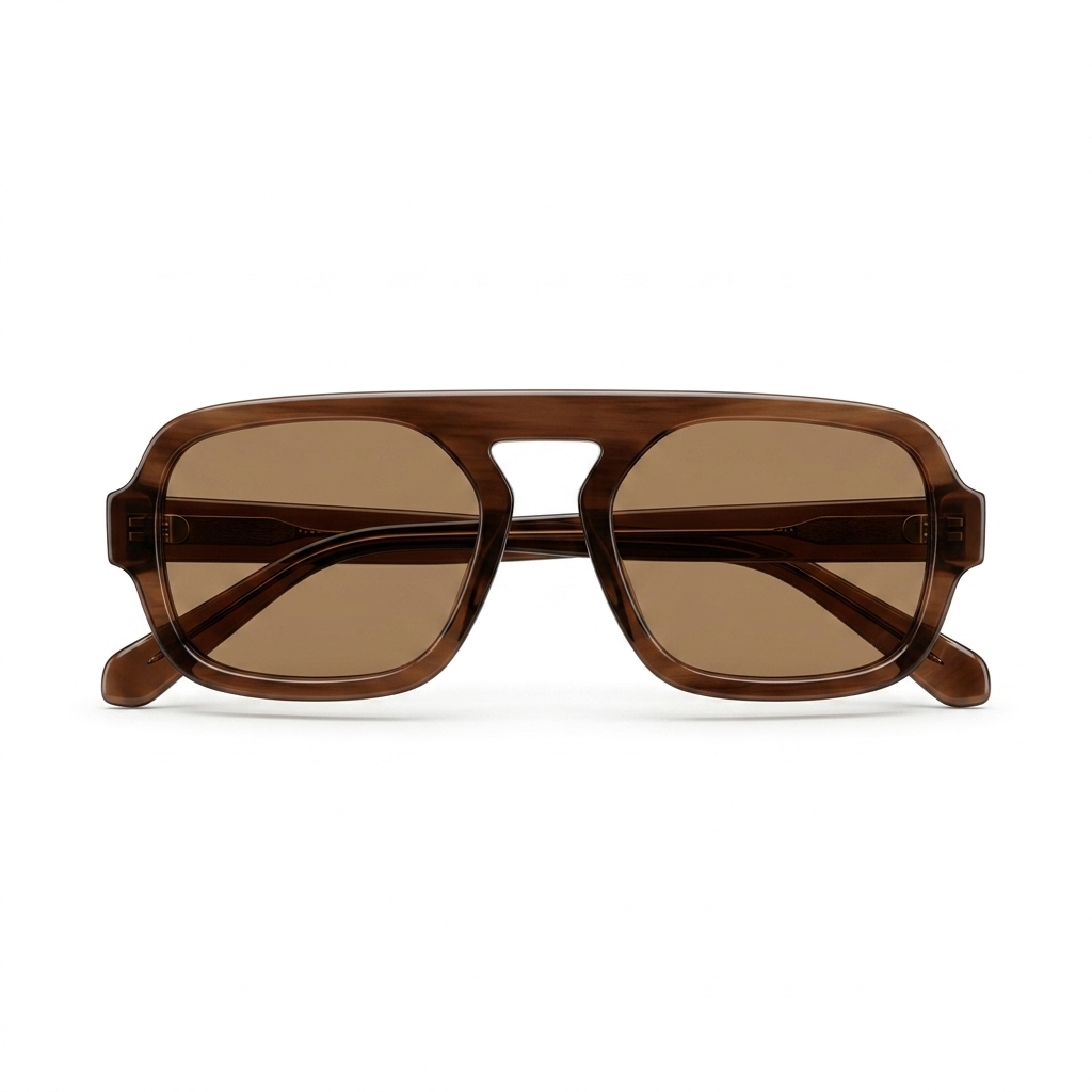 Brown Aviator Sunglasses for Men & Women