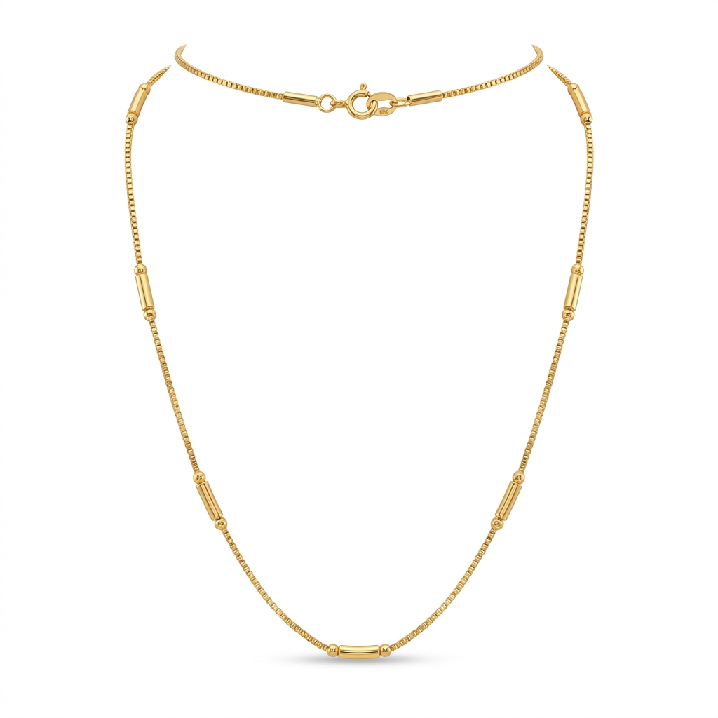 Elegant Gold Plated Chain Necklace for Women