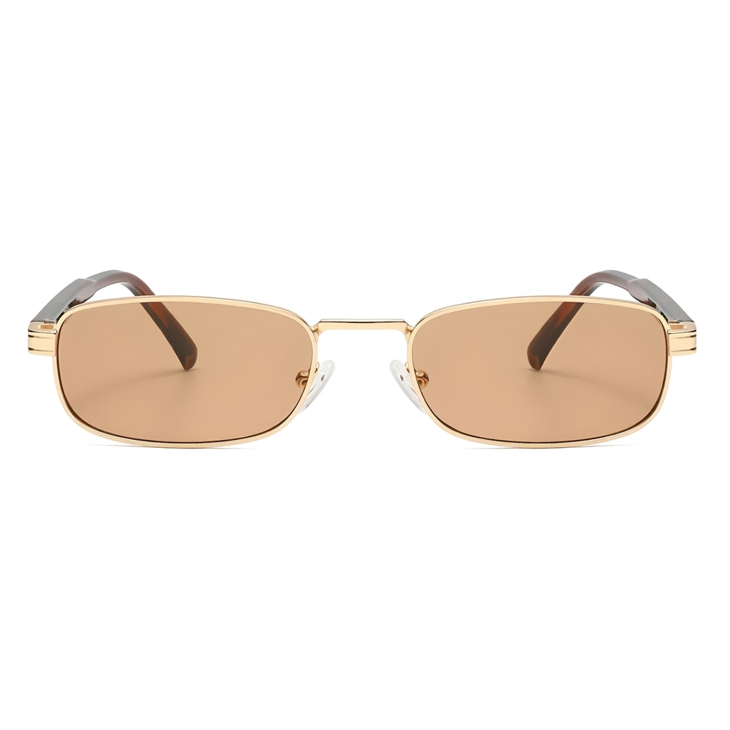 Retro Small Rectangle Sunglasses for Men Women
