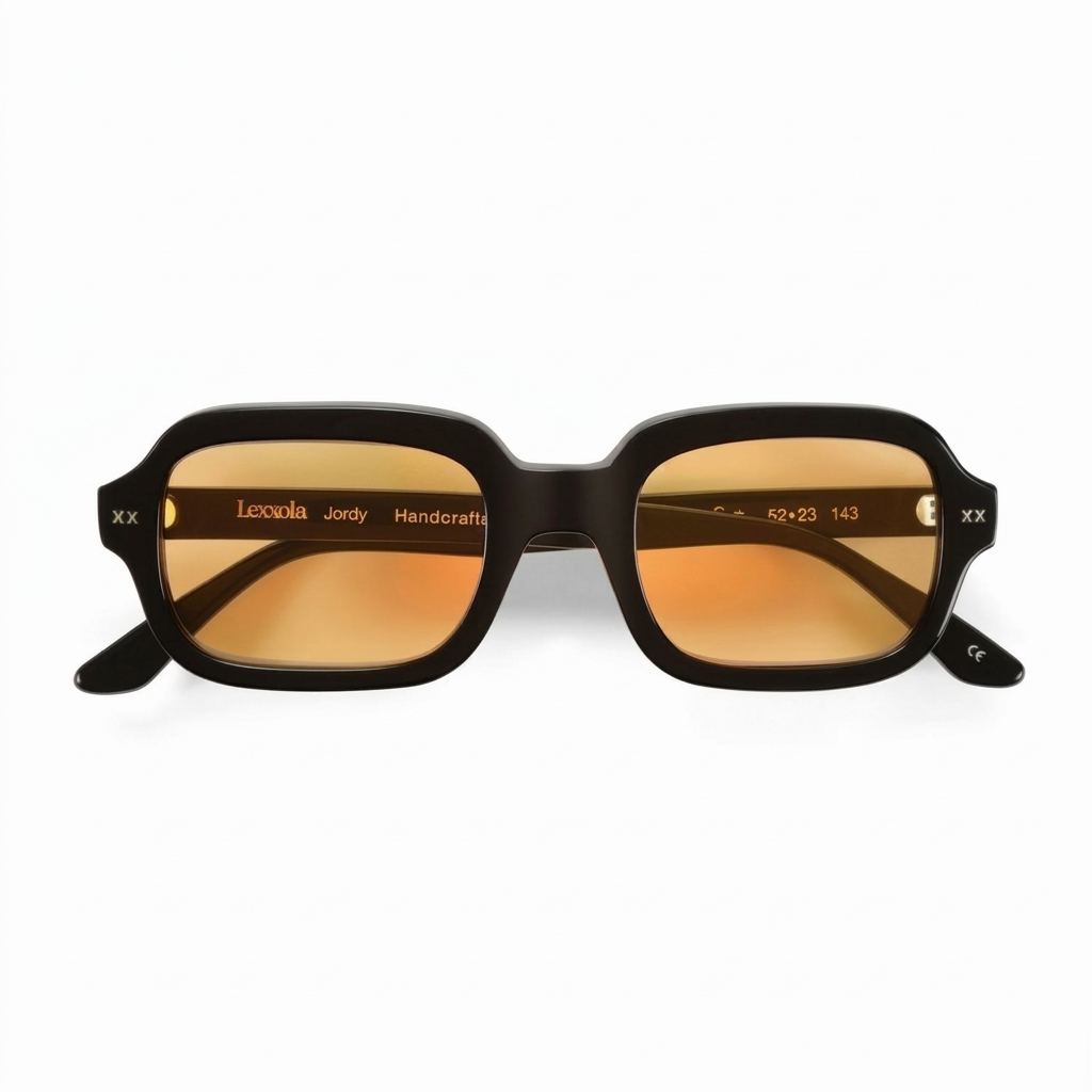 Trendy Black Square Frame Sunglasses Unisex