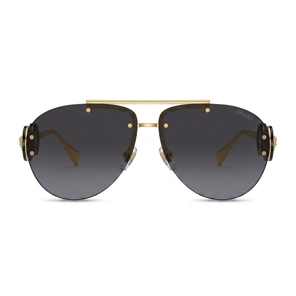 Versace Gold Aviator Sunglasses