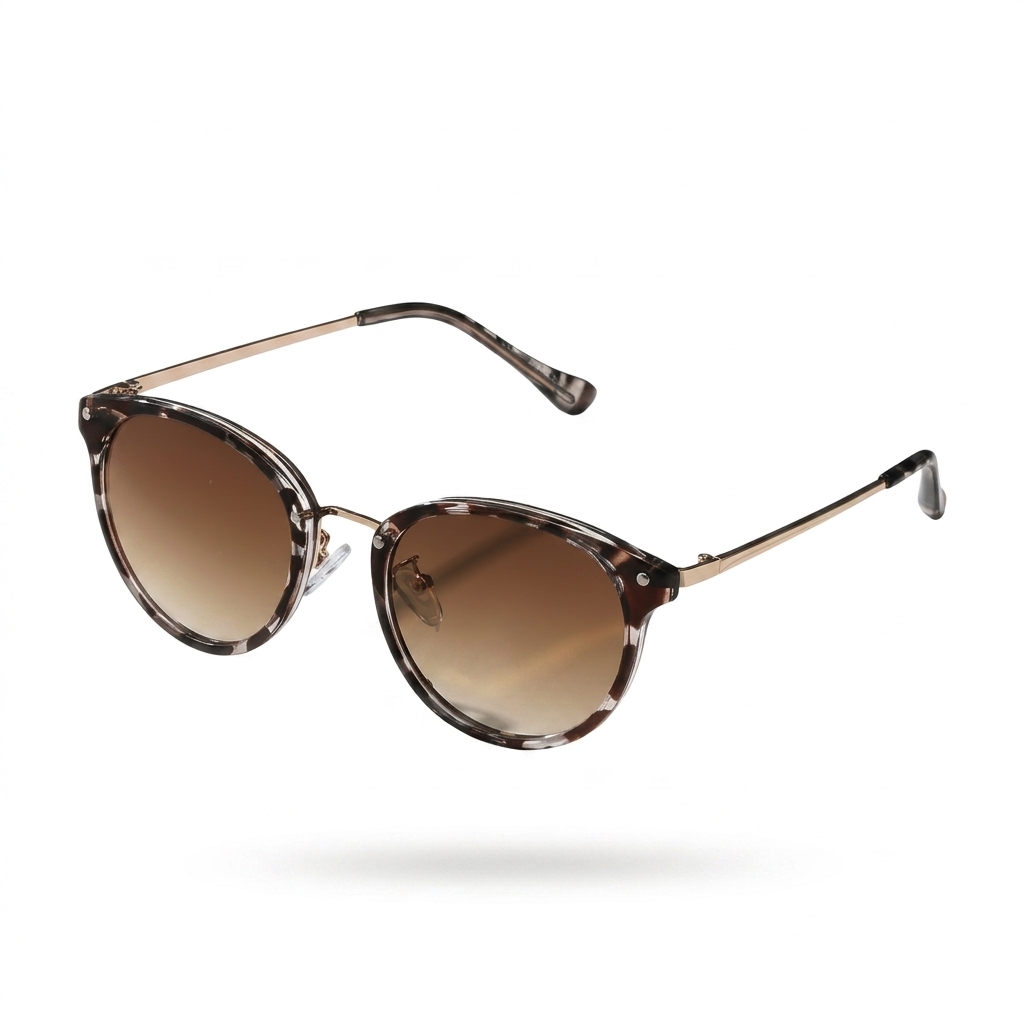 Trendy Round Tortoiseshell Sunglasses for Women