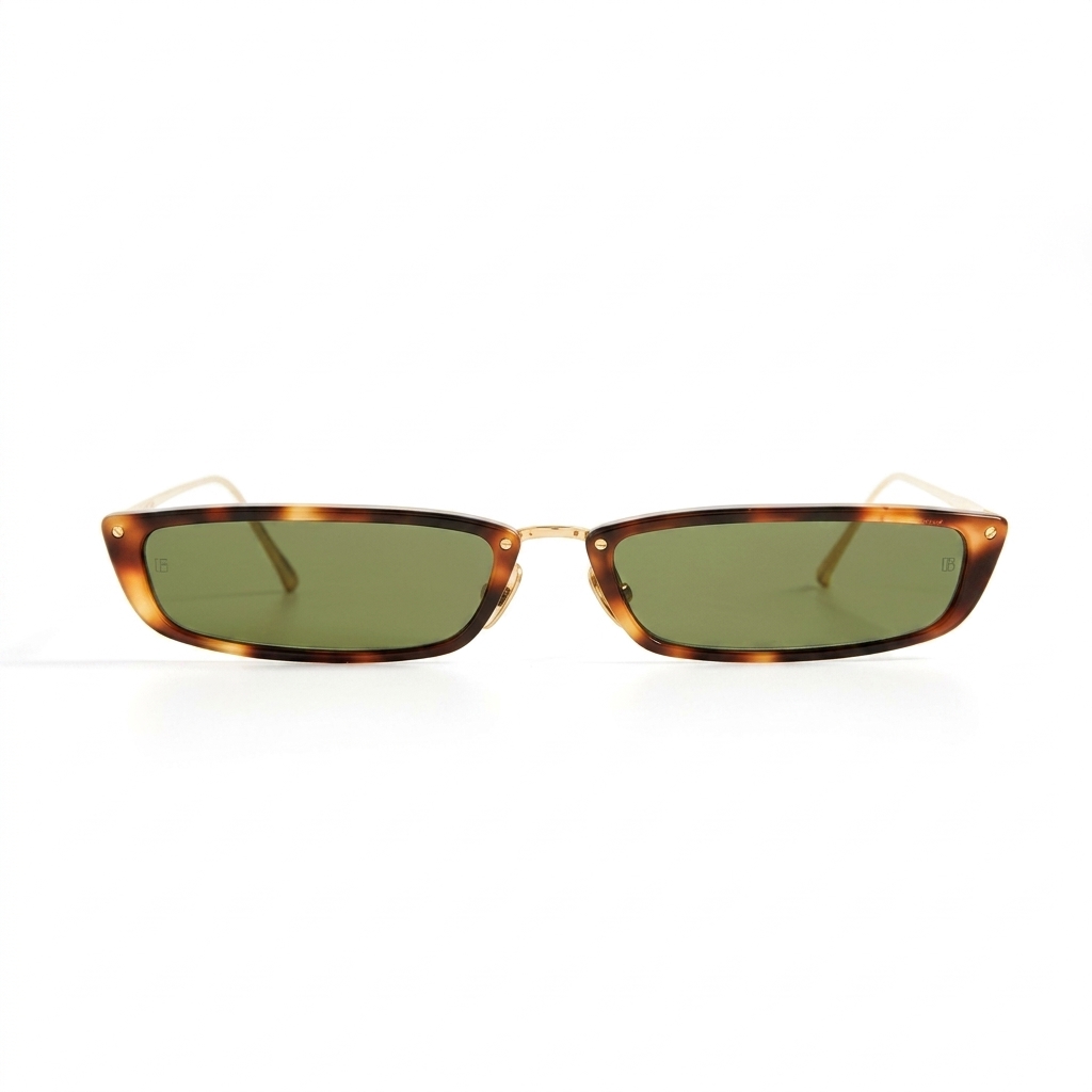 Trendy Unisex Rectangular Tortoiseshell Sunglasses