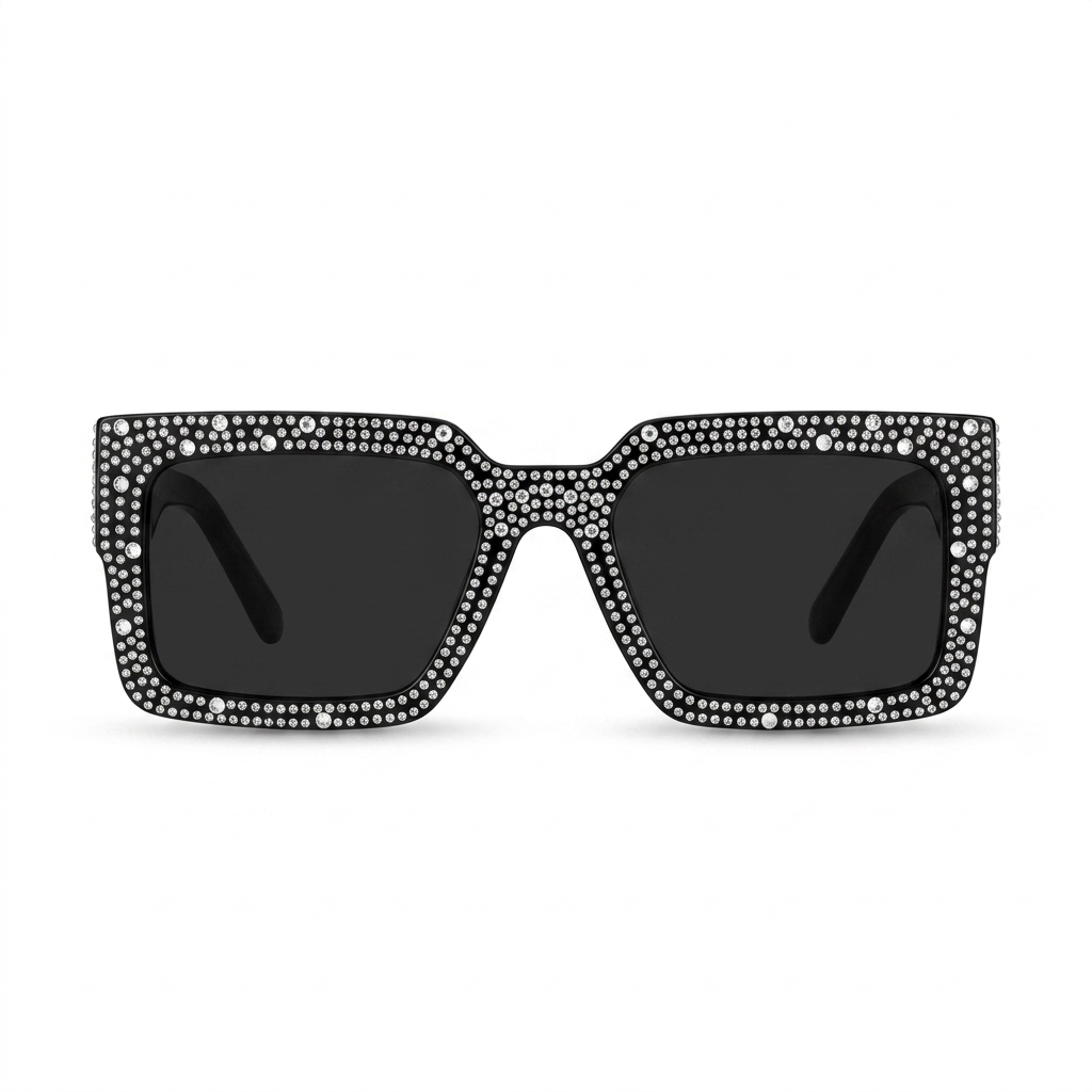 Sparkle Square Frame Sunglasses