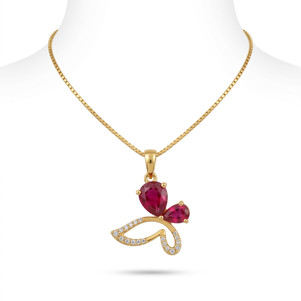 Elegant Butterfly Pendant Necklace for Women