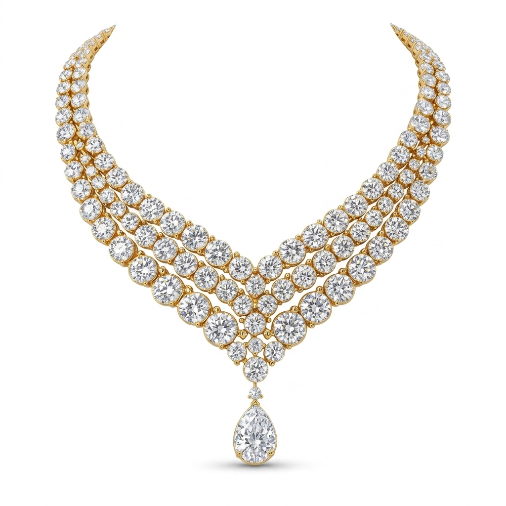 CZ Diamond Choker Necklace for Women