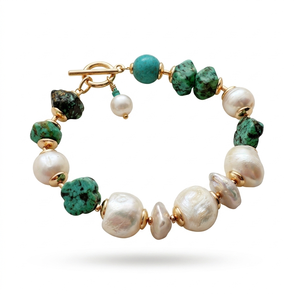 Pearl Turquoise Style Bracelet for Women