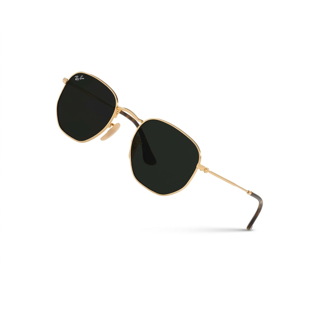 Ray-Ban Hexagonal Gold Sunglasses