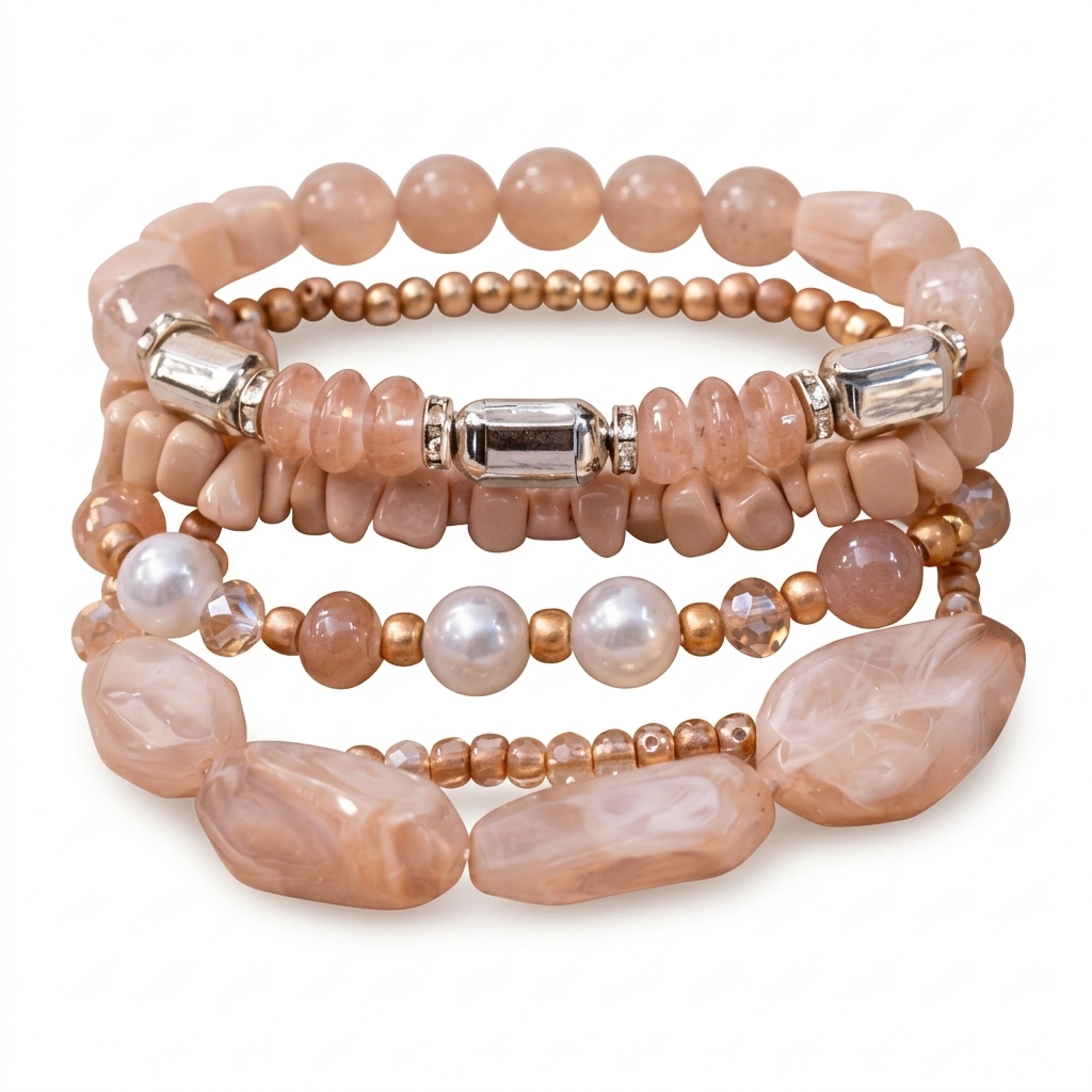 Trendy Beaded Bracelet Set for Women