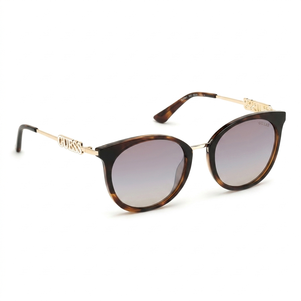 Guess Women's Tortoise Round Gradient Sunglasses
