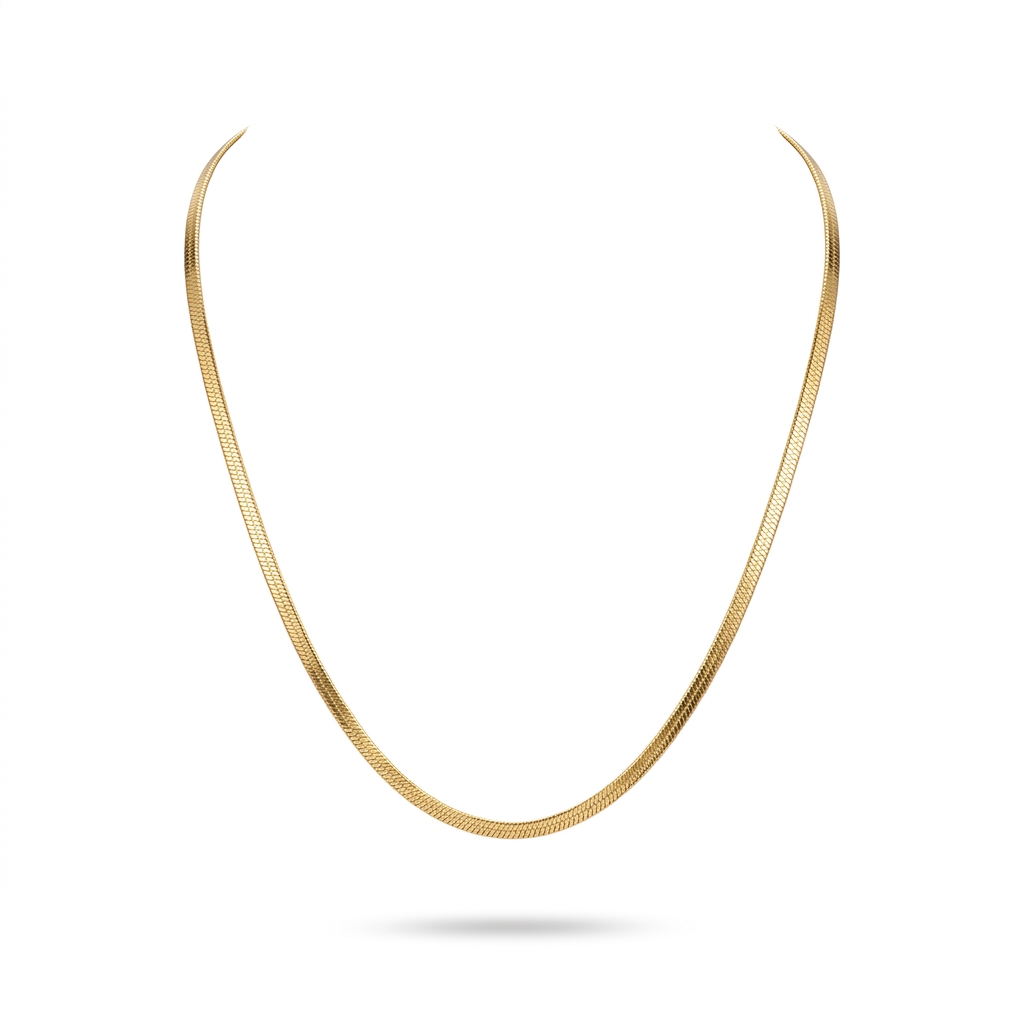 Gold Plated Snake Chain Necklace for Women