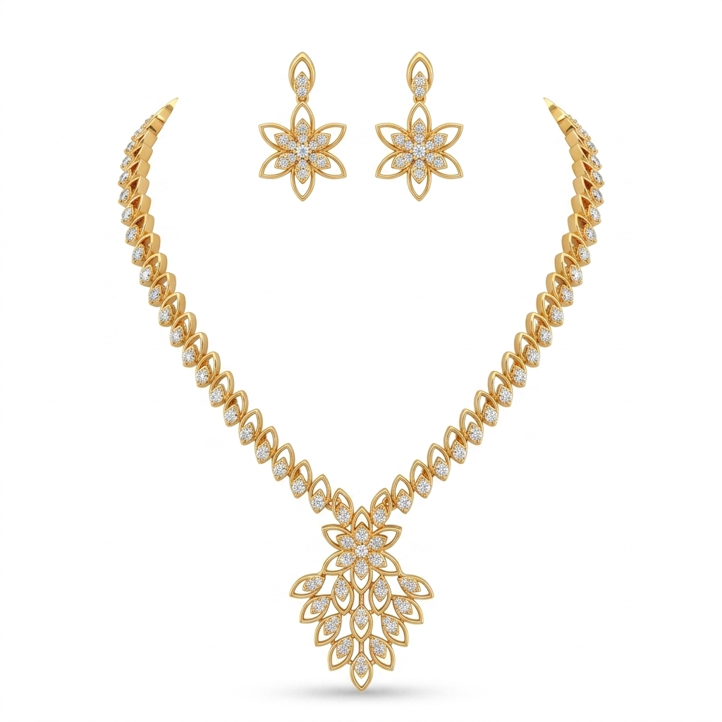Traditional Gold Plated Jewellery Set for Women