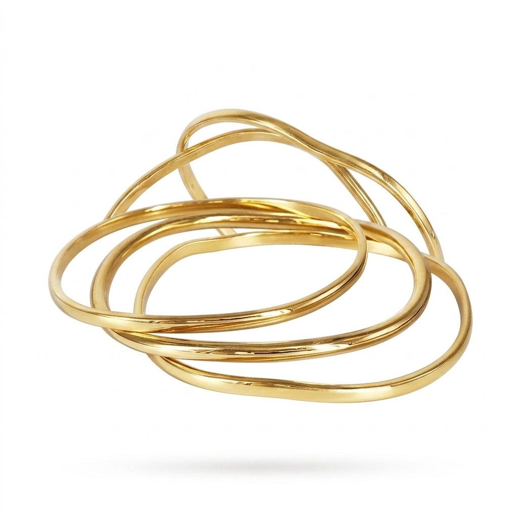 Gold Plated Bangle Set for Women