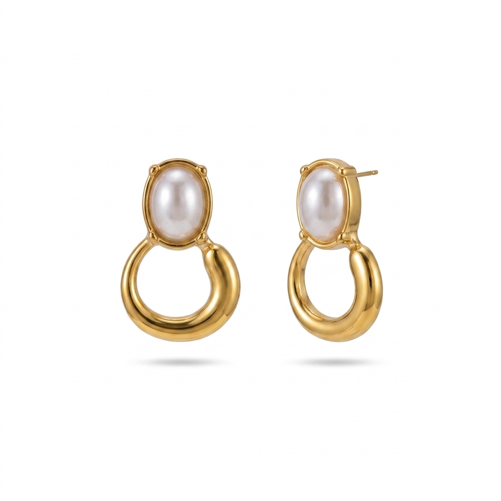 Elegant Faux Pearl Drop Earrings for Women