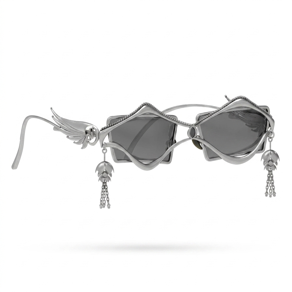 Fantasy Winged Metallic Sunglasses | Unique Eyewear
