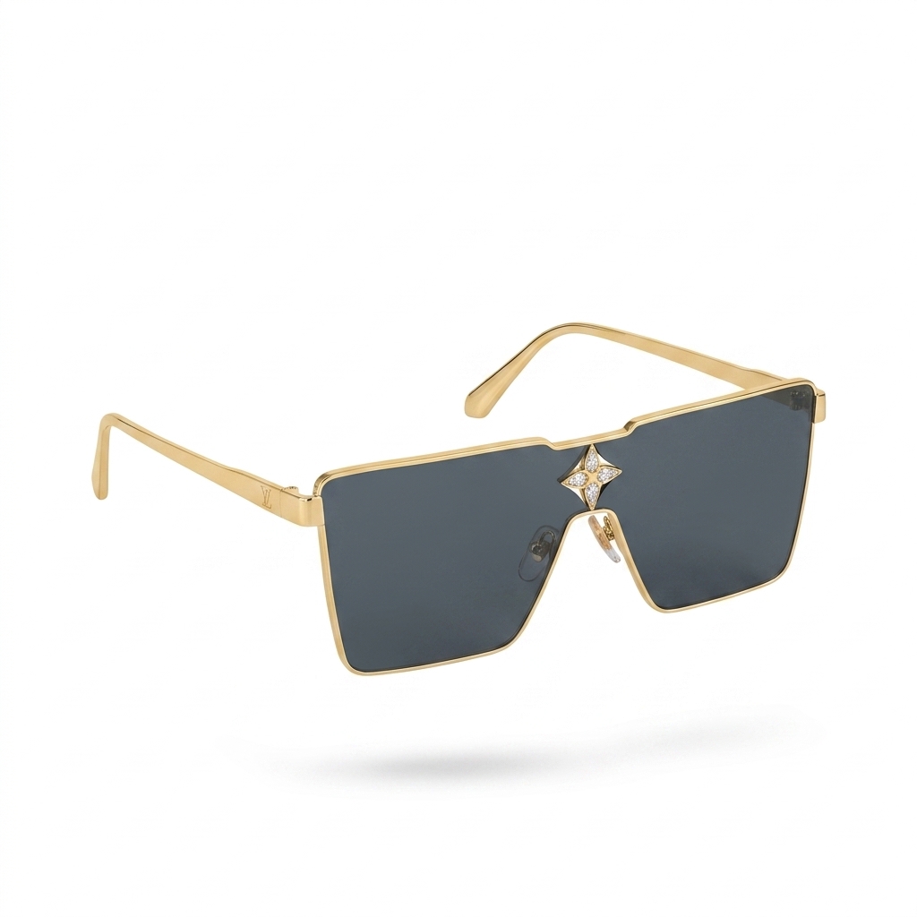 Trendy Gold Square Sunglasses for Women
