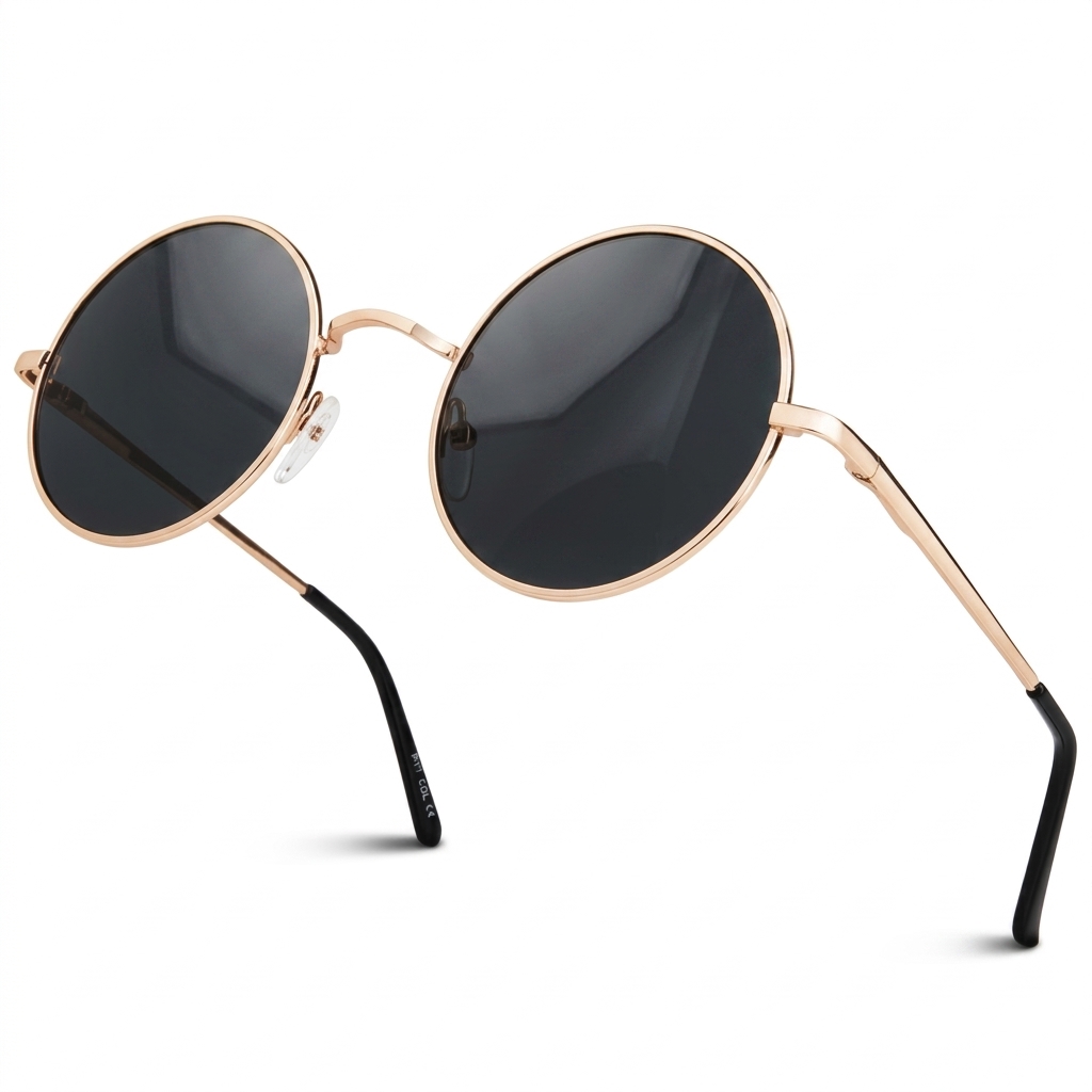 Round Frame UV Sunglasses for Men & Women
