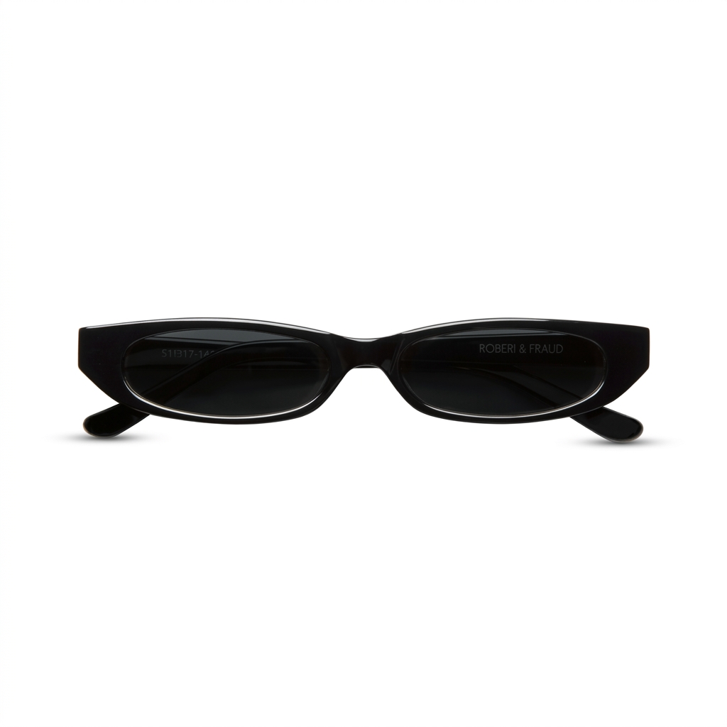 Black Retro Rectangle Sunglasses | UV Protection