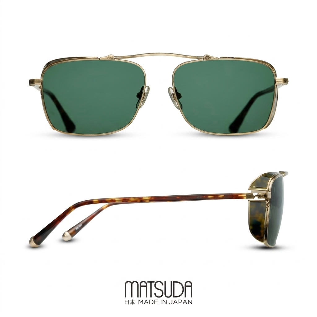 Matsuda M2028-V Sunglasses | Gold Frame