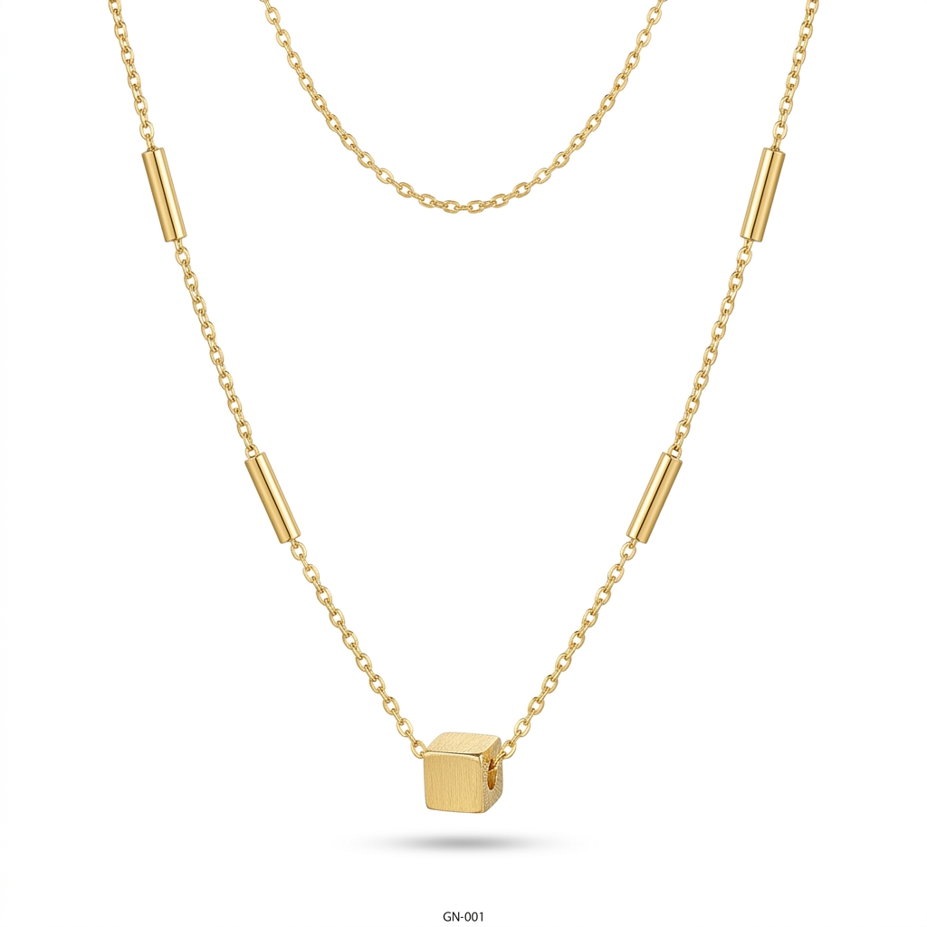 Minimalist Gold Layered Chain Necklace