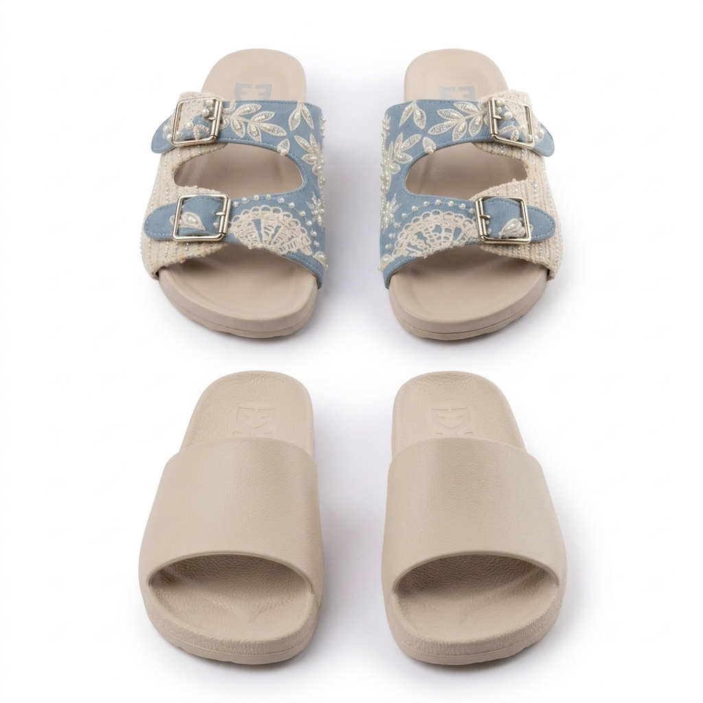 Women's Embellished Flat Slides
