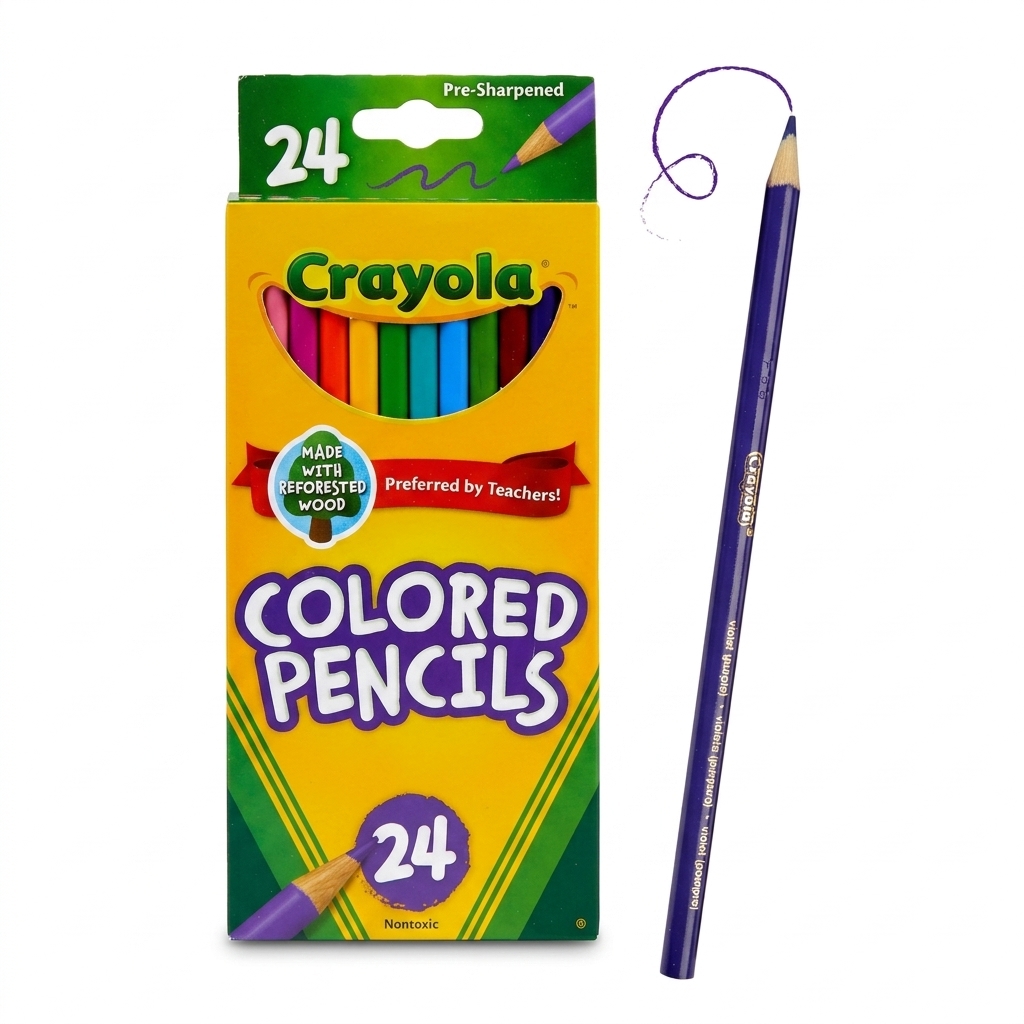 Crayola 24 Count Pre-Sharpened Colored Pencils