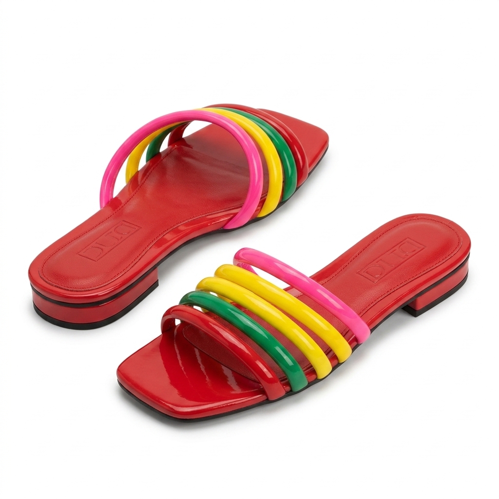 Trendy Multi-Color Flat Sandals for Women