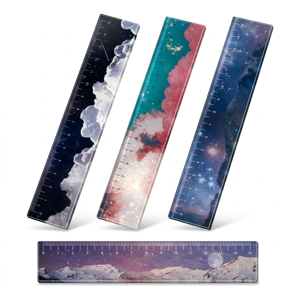 Aesthetic 15cm Rulers (Set of 4)