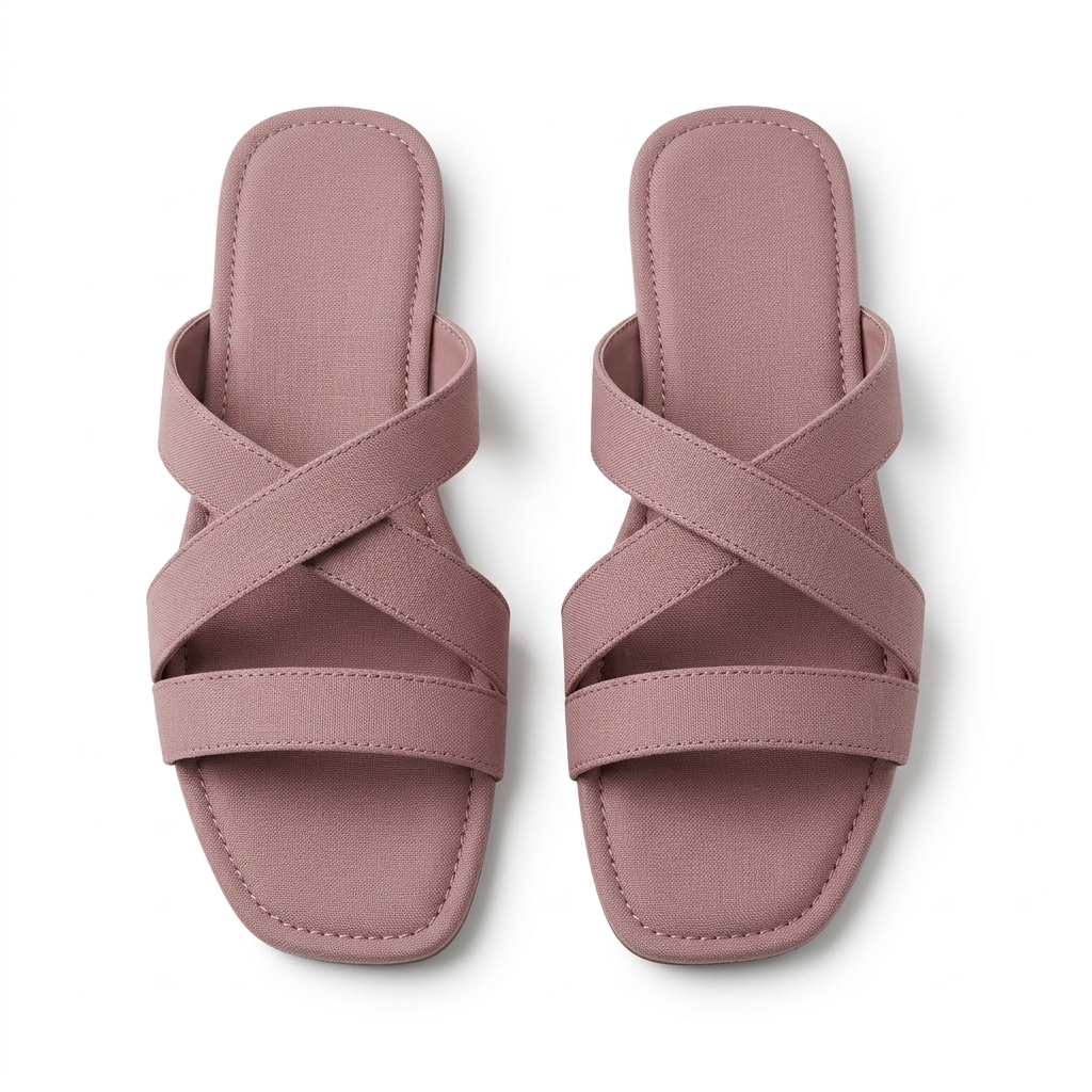 Women's Casual Criss-Cross Flat Sliders