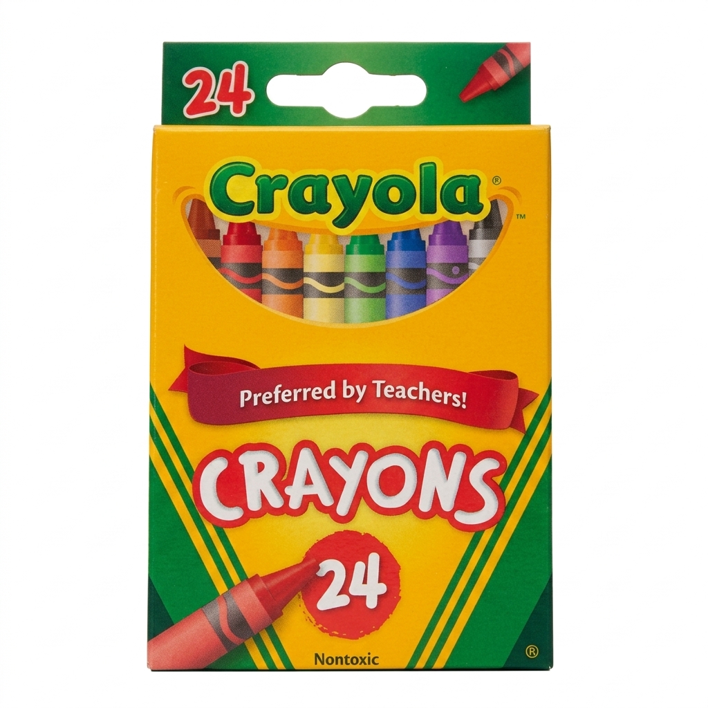 Crayola 24 Count Nontoxic Crayons for Kids