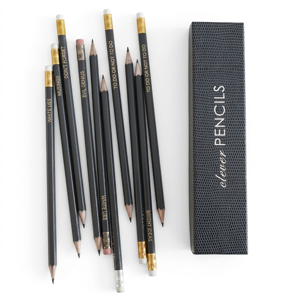 Clever Pencils Set | Witty Quotes | Office Stationery