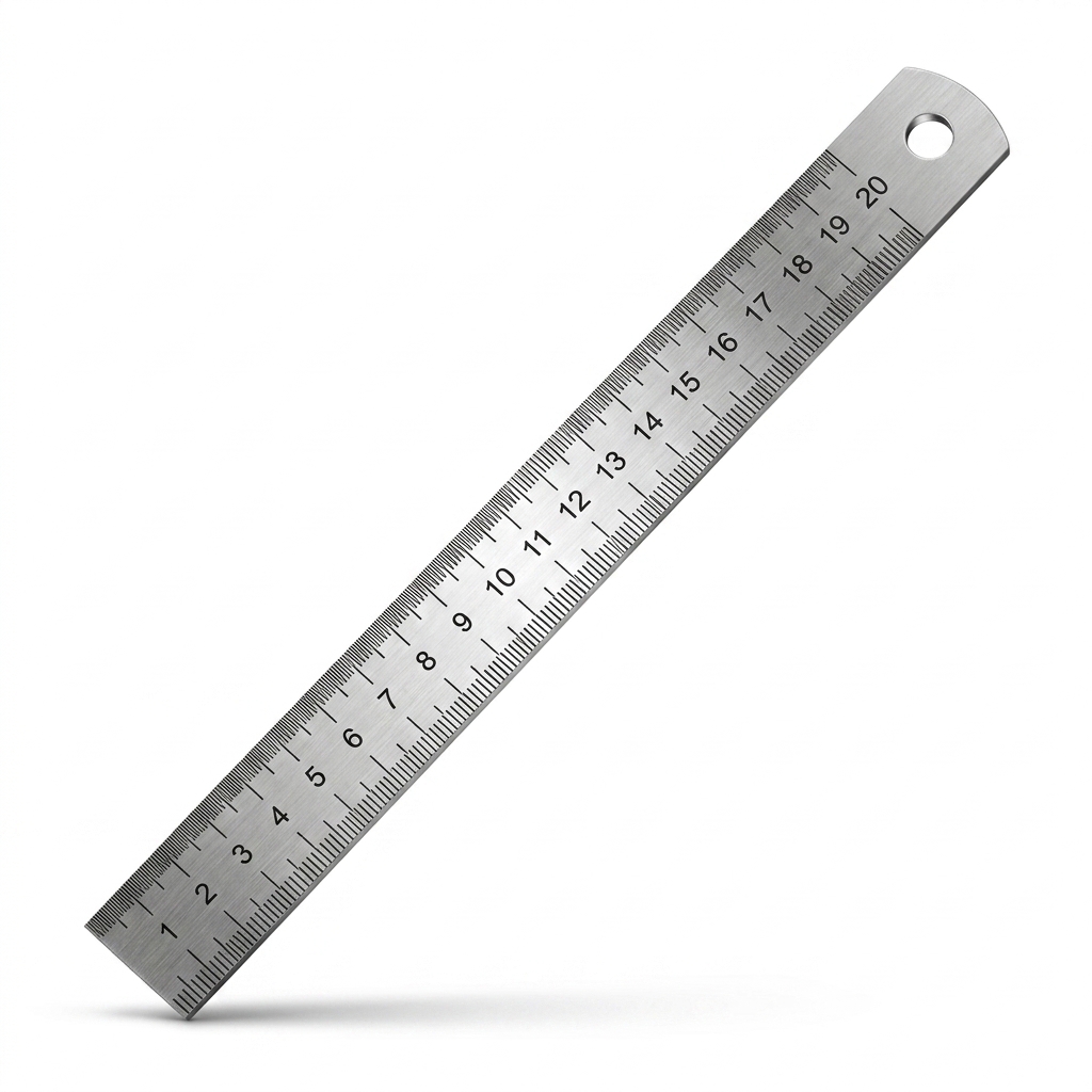 20 CM Steel Ruler | Office School Home Stationery