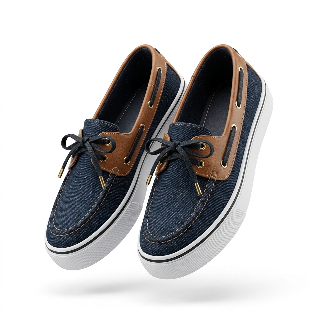 Men's Casual Denim Boat Loafers Shoes | Stylish Footwear