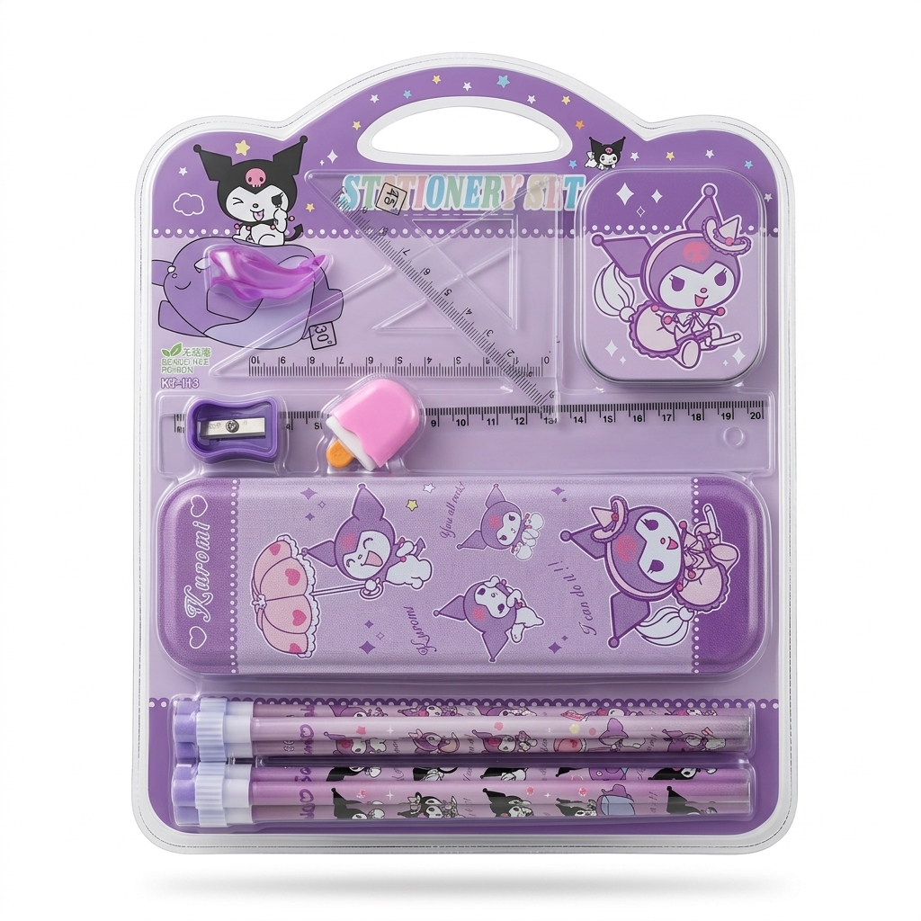 Kuromi Stationery Set for Kids | School Kit