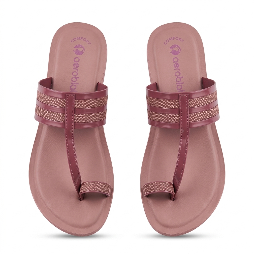 Aeroblack Comfort Women's Mauve Pink Flat Sandals