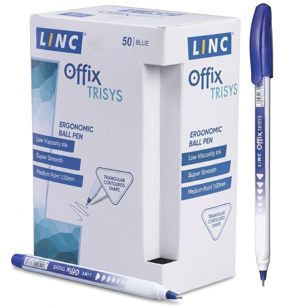 Linc Offix TRISYS Blue Ball Pens (50 pcs)