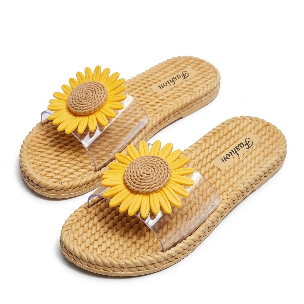 Trendy Sunflower Women's Sliders