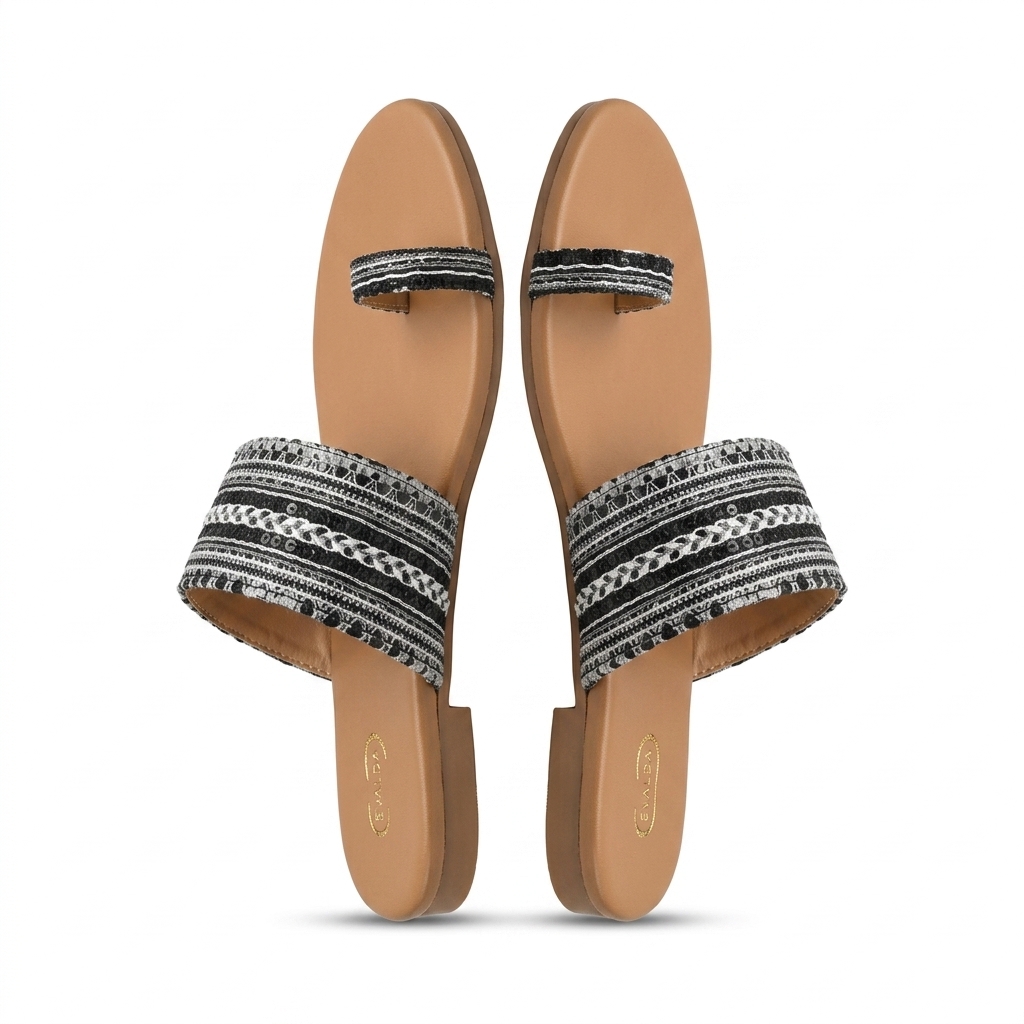 Women's Ethnic Embroidered Flat Sandals