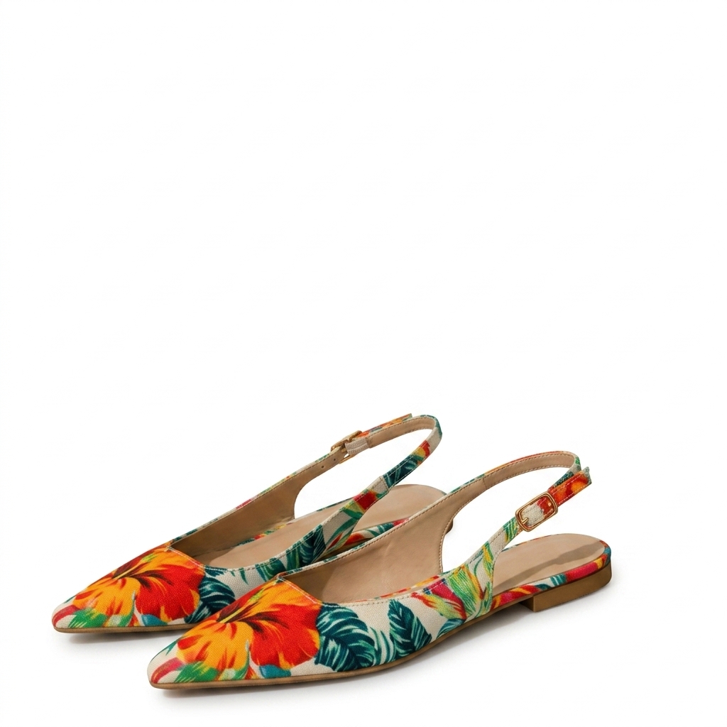 Floral Slingback Flats for Women | Stylish Casual Footwear