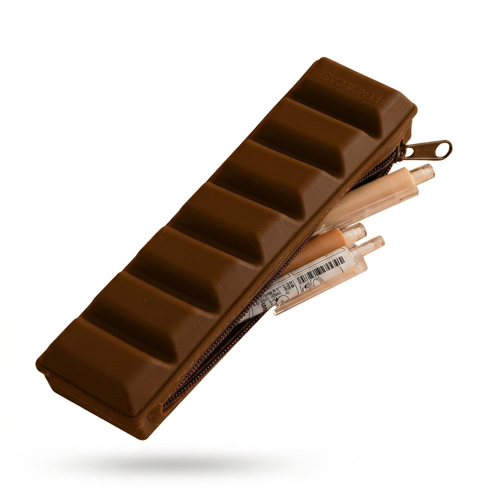 Chocolate Bar Pencil Case | Unique Silicone Stationery