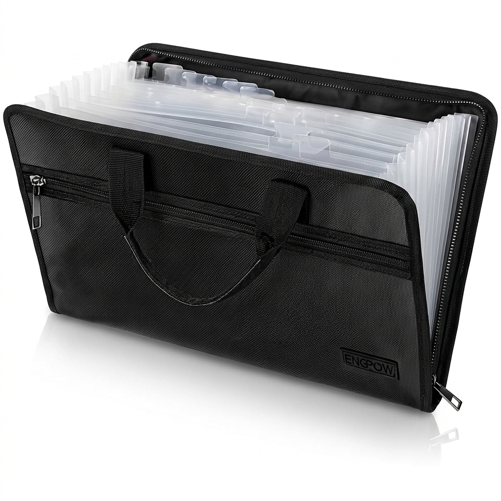 A4 Fireproof Document Organizer Bag | Multi-Layer Folder