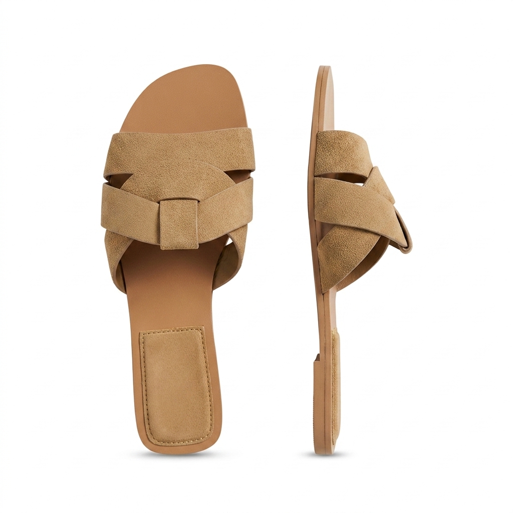 Women's Criss-Cross Flat Sandals | Meesho Style