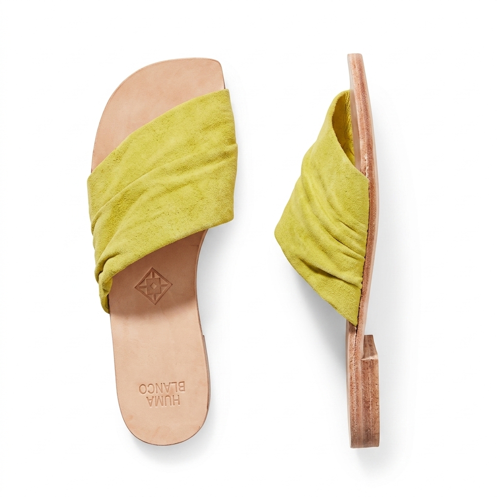 Stylish Ruched Flat Sandals for Women