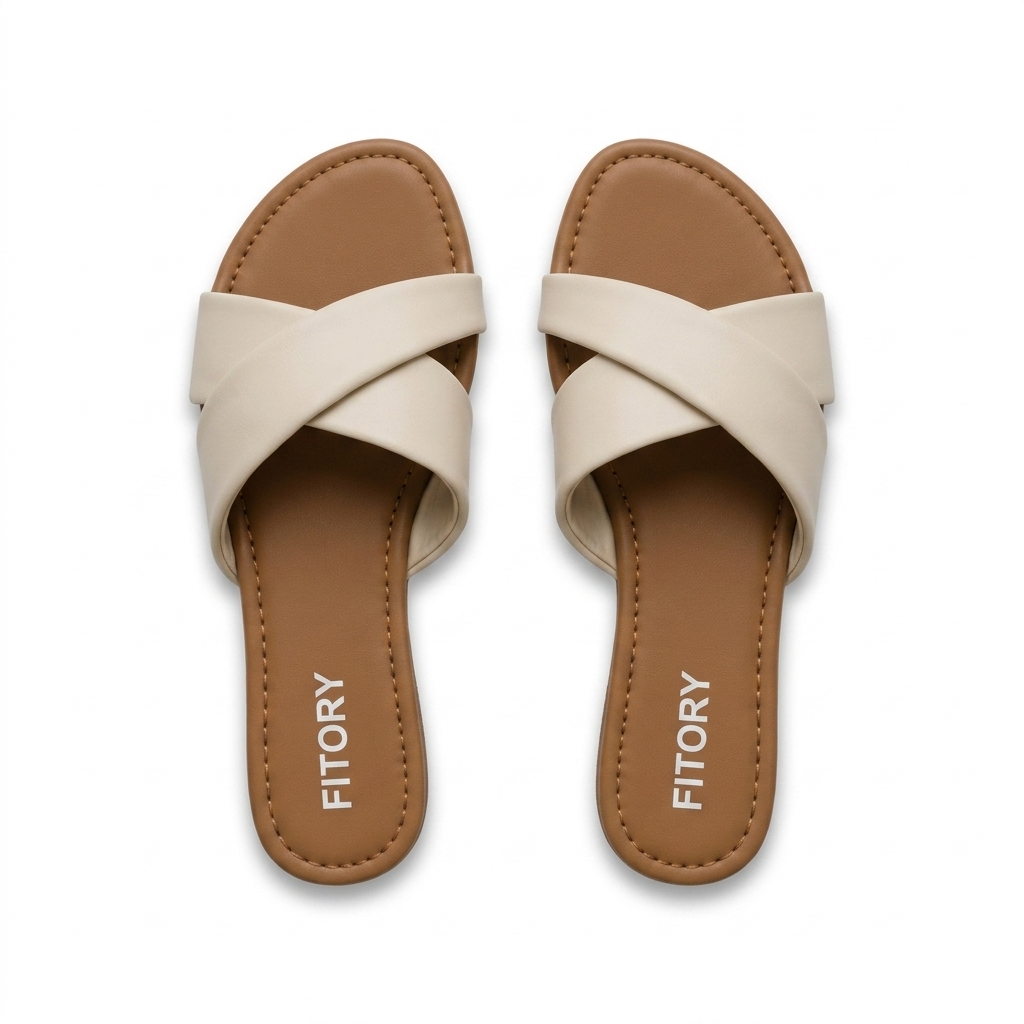 Stylish Women's Criss Cross Flat Sliders