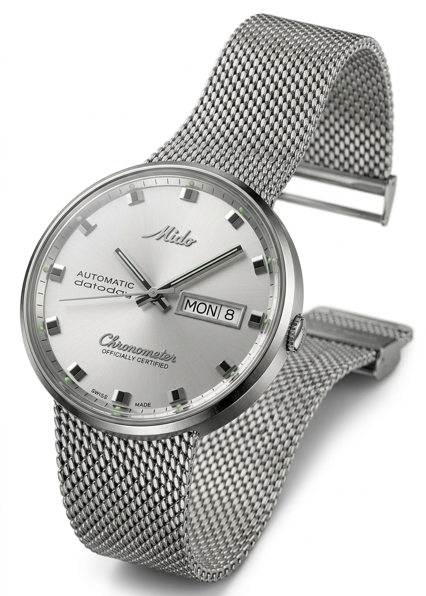 Mido Automatic Chronometer Silver Dial Watch