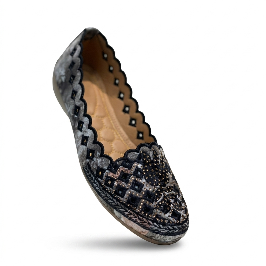 Stylish Embroidered Women's Ballet Flats